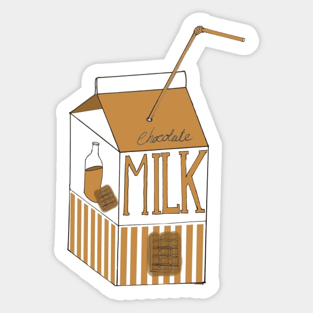 Chocolate Milk Sticker by Kcael